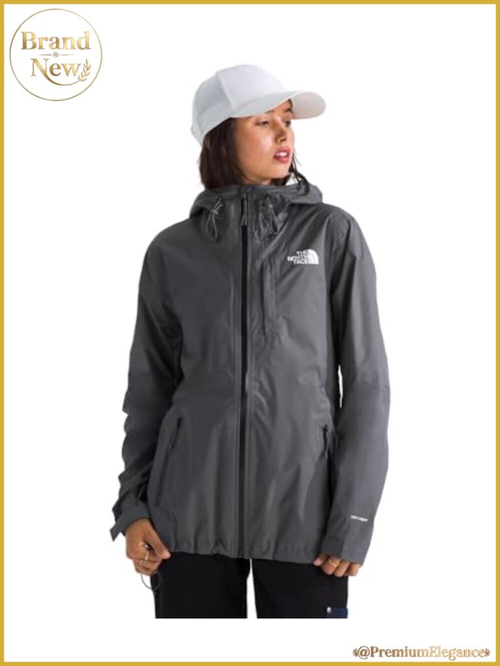 Women's Waterproof Rain Jacket with Adjustable Hood
